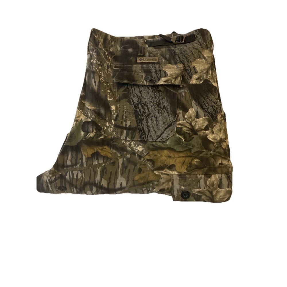 Columbia Men's Mossy Oak Break-Up HM 8023 CAMO Hunting Pants SZ 46 Heavy Duty